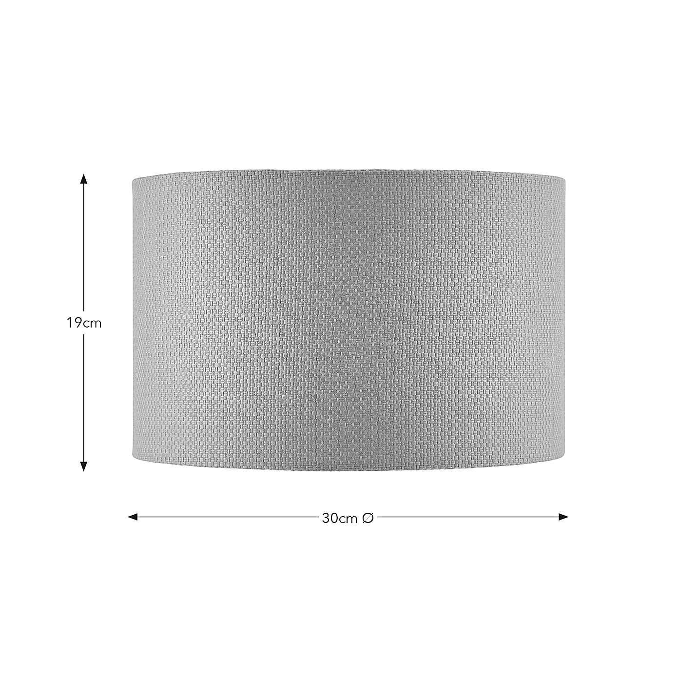 Barkweave Easy Fit Drum Lamp Shade
