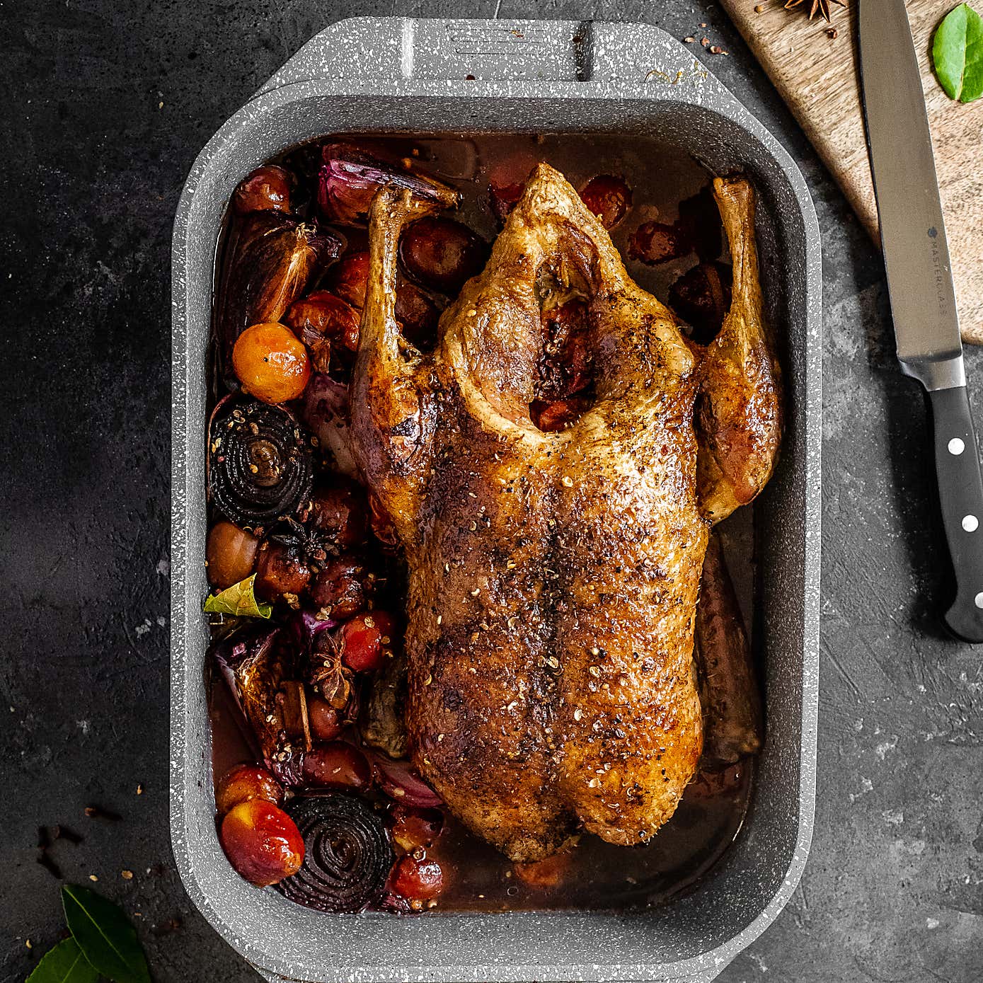 MasterClass Non-Stick Aluminium Roasting Pan, 34cm