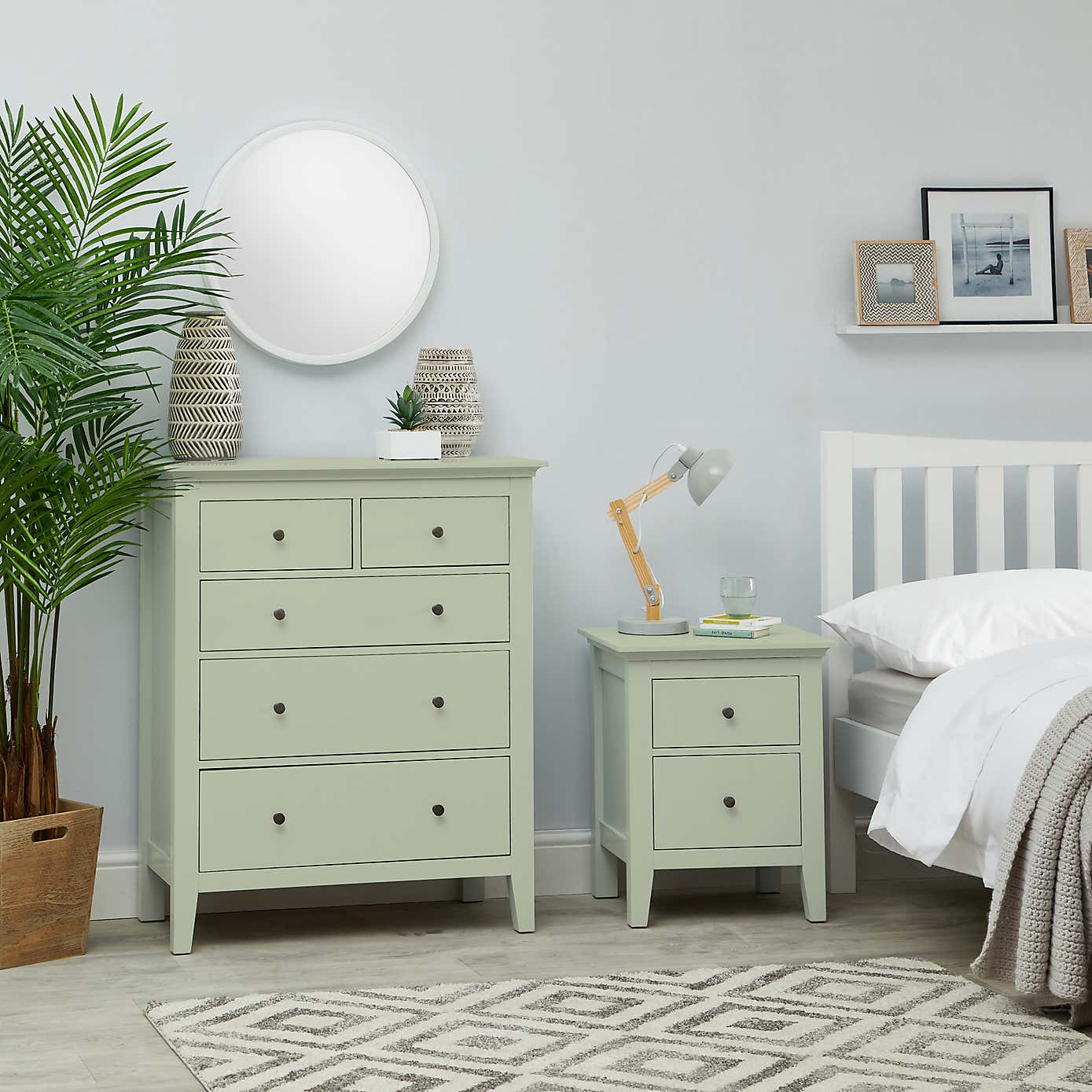Lynton 2 Drawer Bedside Table