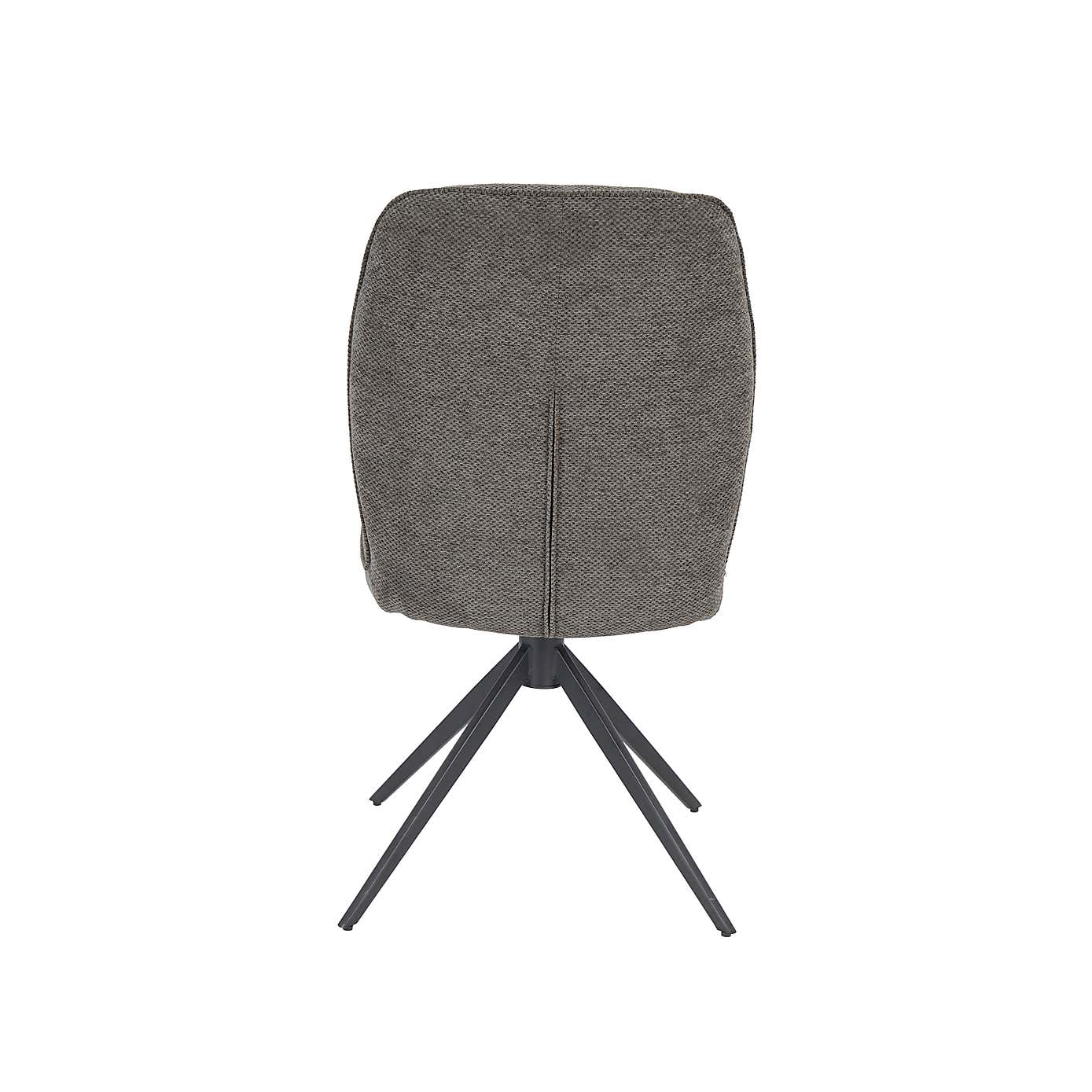 Indus Valley Set of 2 Pebble Swivel Dining Chairs