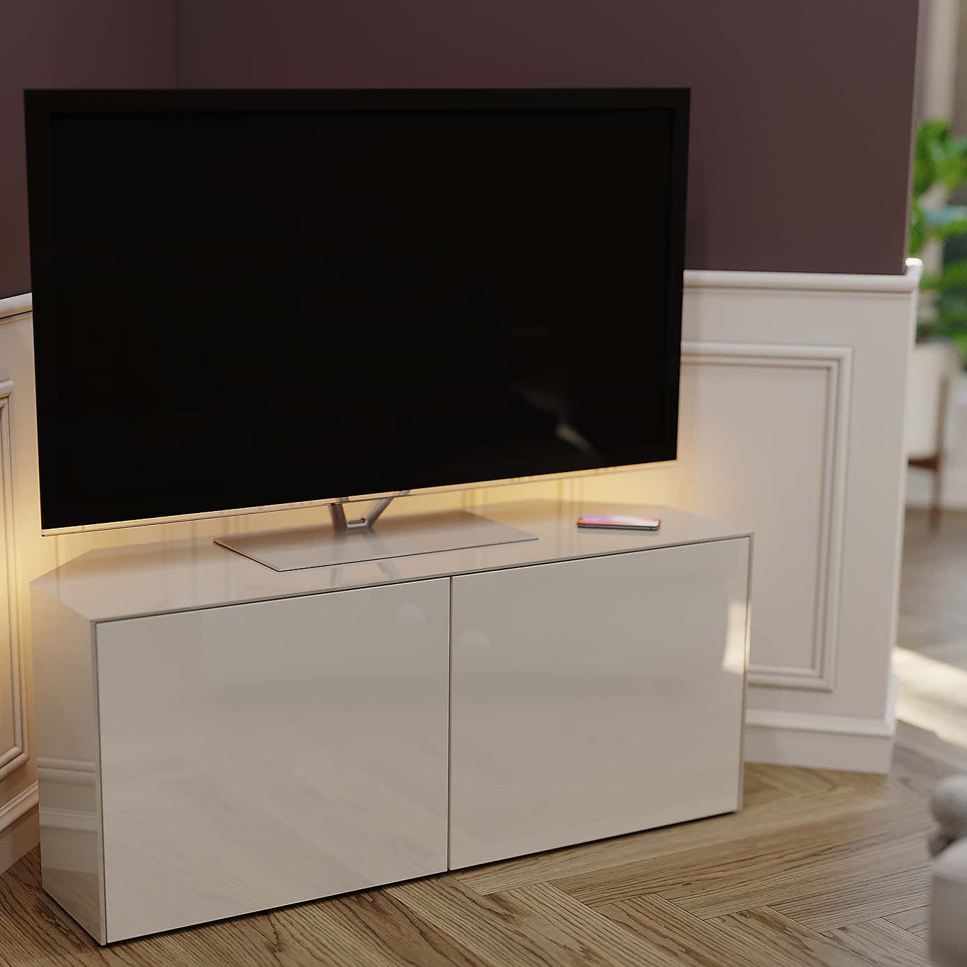Intel LED Corner TV Unit