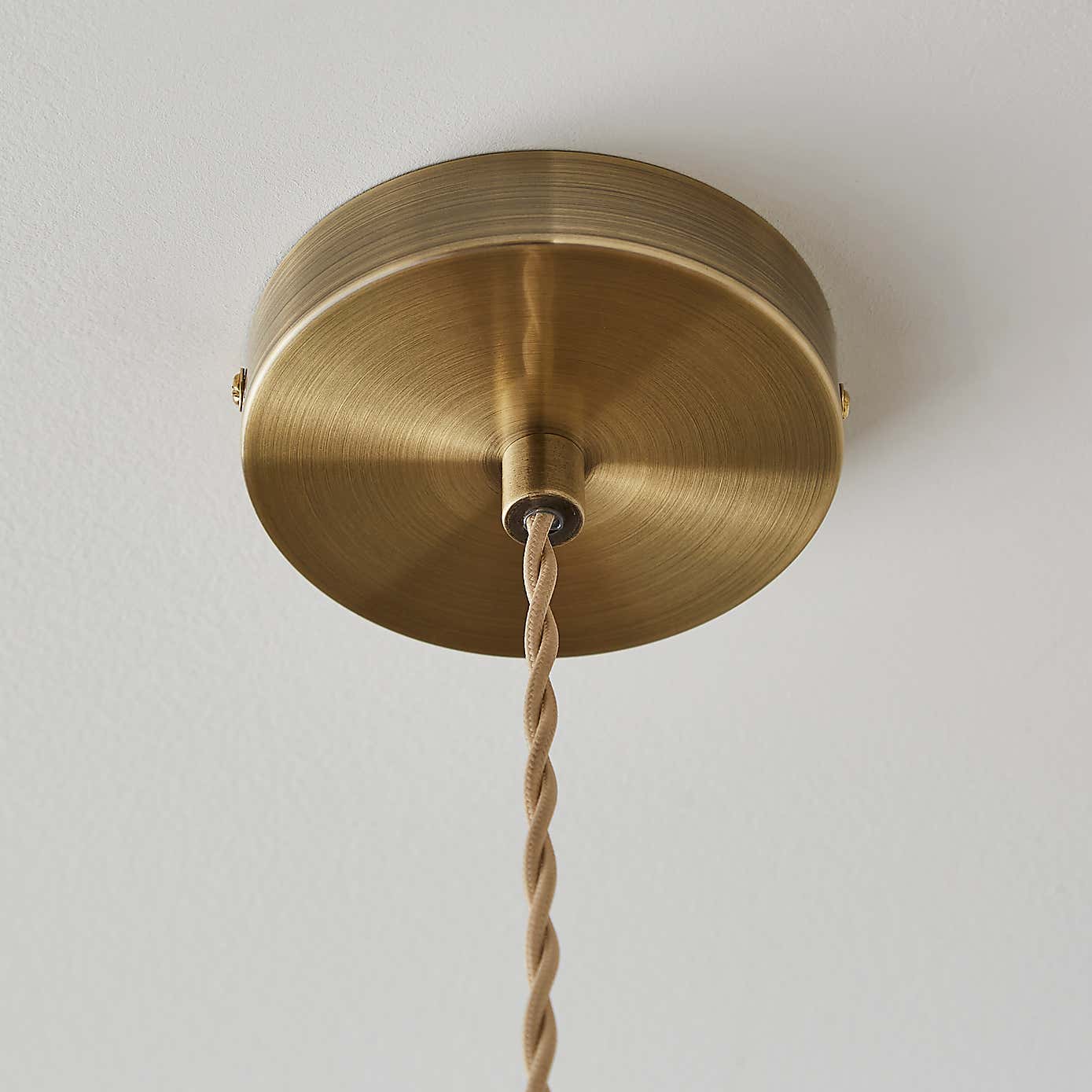 Churchgate Shilton Pressed Glass Adjustable Pendant Light