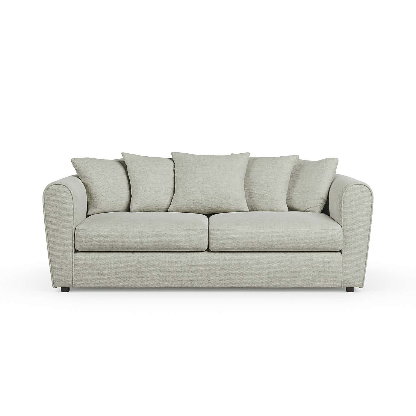Blake Curved Arm Chunky Chenille 3 Seater Sofa