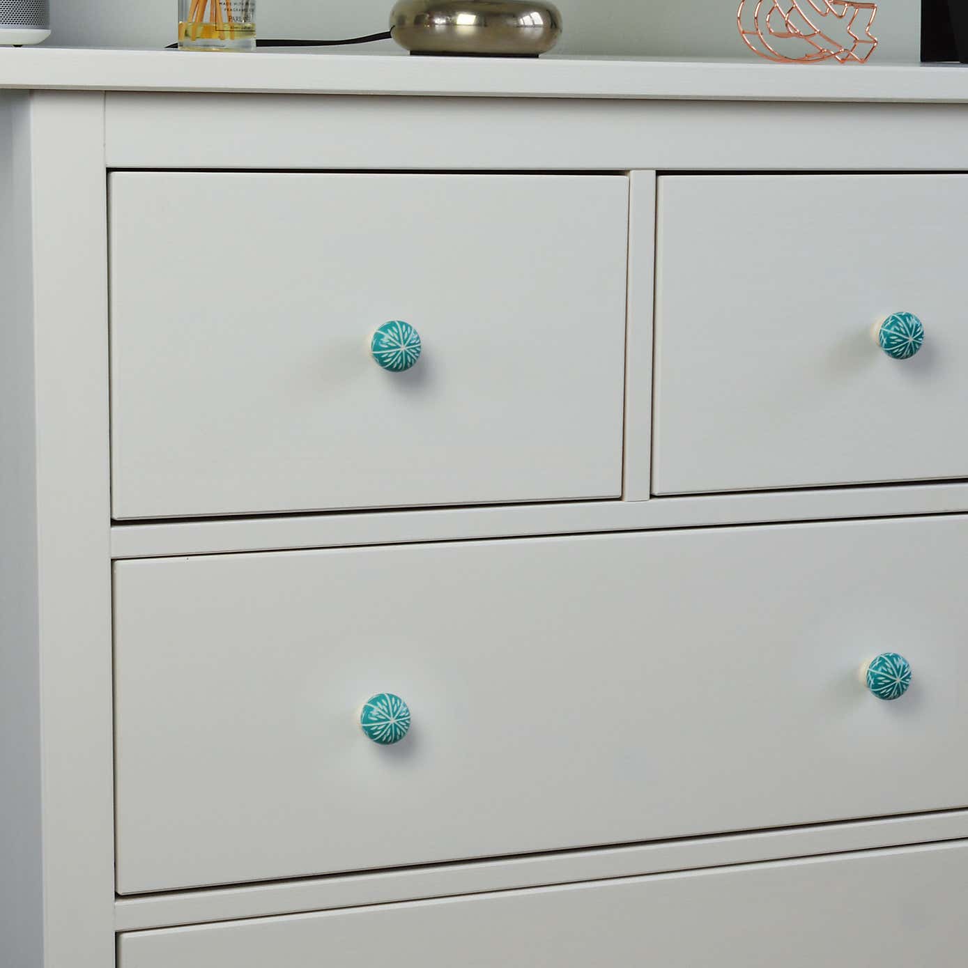 Pack of 6 Nicola Spring Resin Drawer Knobs