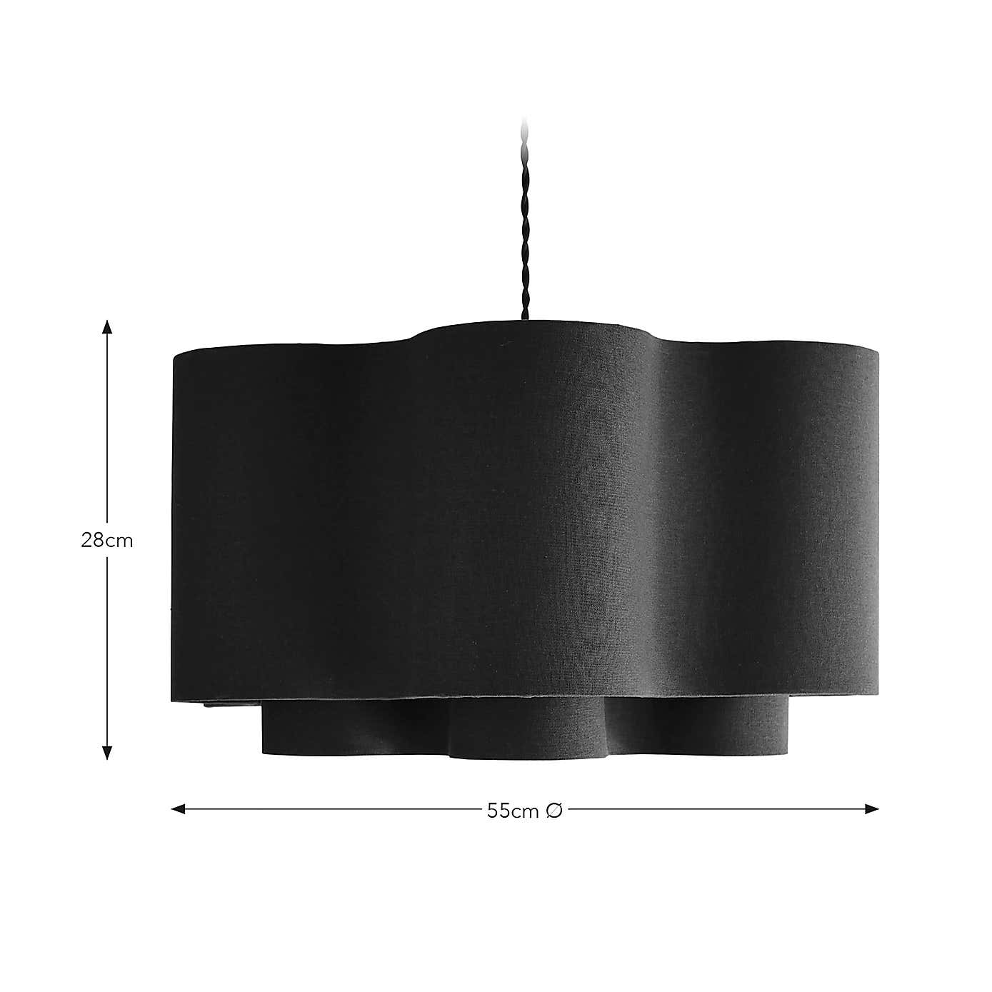 Sophie Robinson Wavy Two Tier Lamp Shade