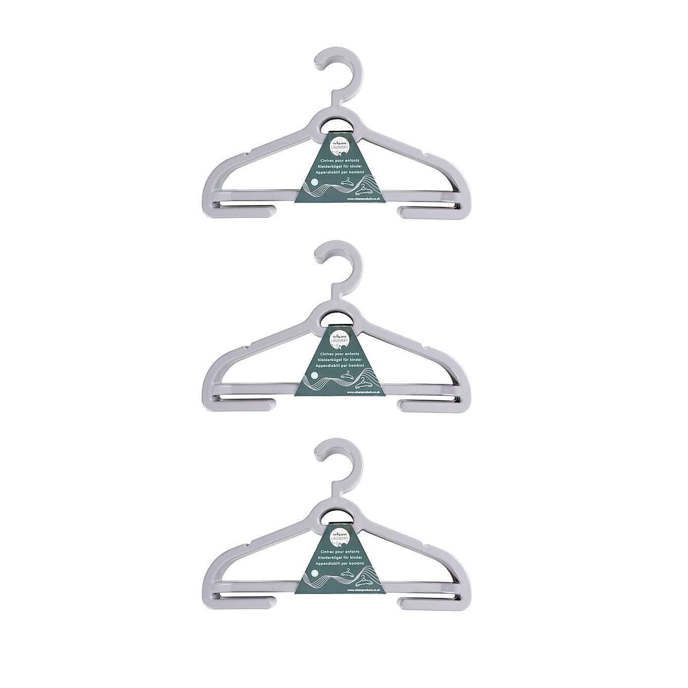 Pack of 12 Wham Junior Clothes Hangers