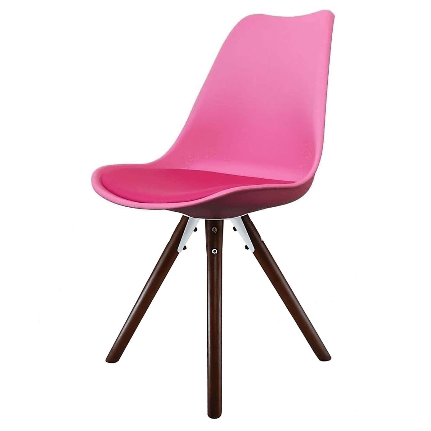 Fusion Living Soho Plastic Dining Chair with Pyramid Legs