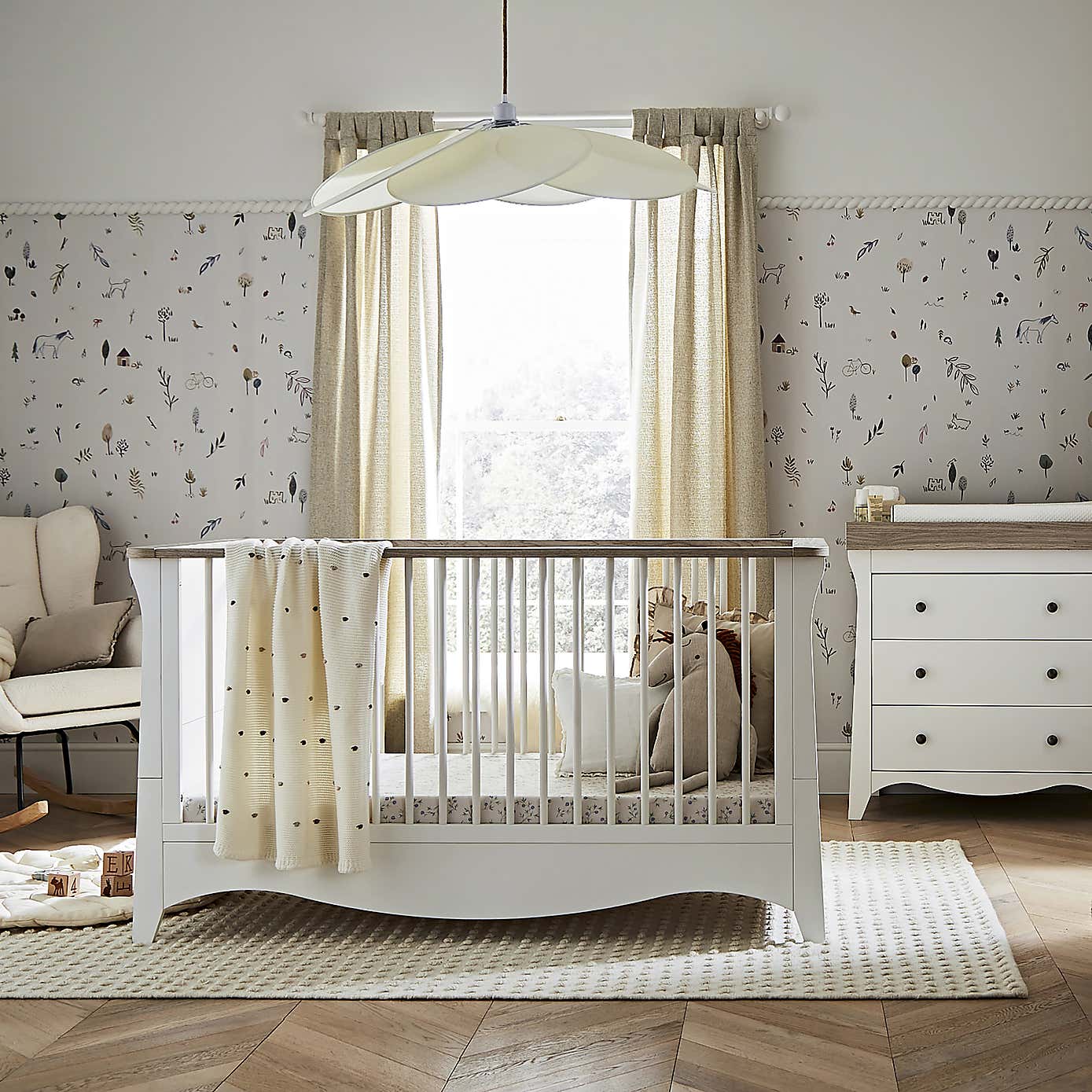 CuddleCo Clara 2 Piece Nursery Furniture Set
