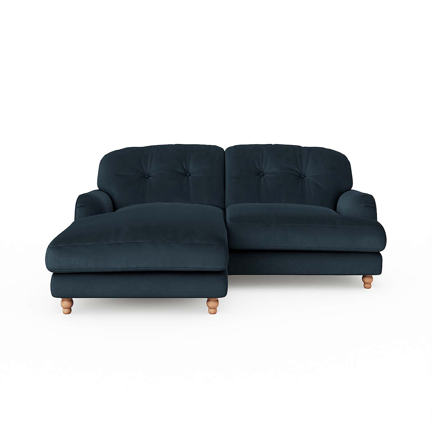Martha Matte Plush Velvet Corner Chaise Sofa