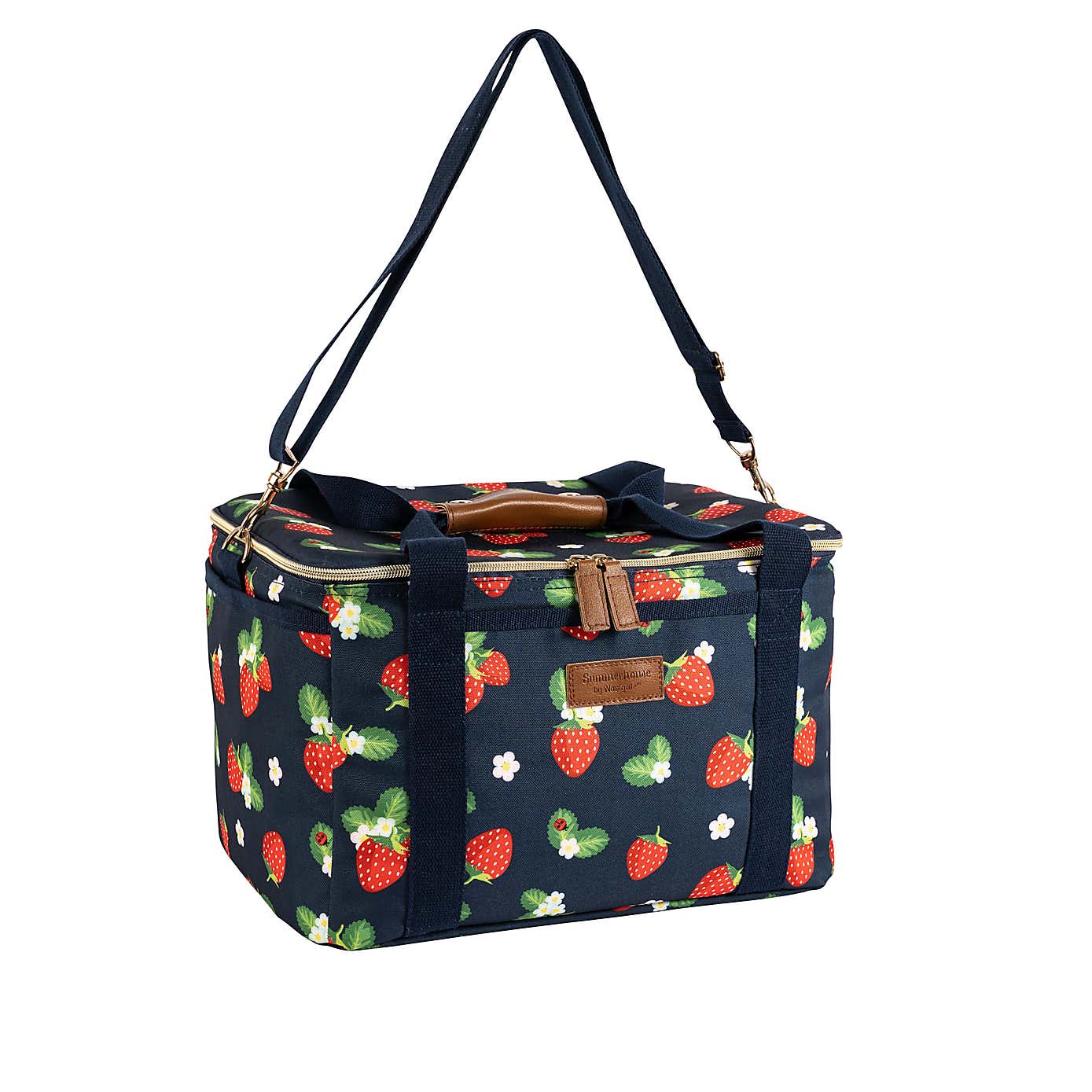 Strawberries & Cream Luxury 18 Litre Insulated Family Picnic Cool Bag