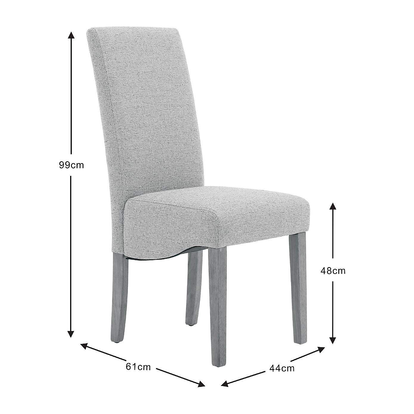 Ethan Set of 2 Dining Chairs, Boucle