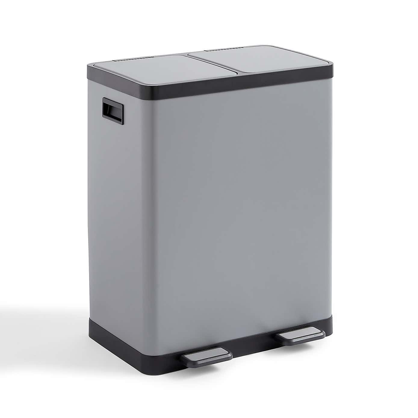 Dual 30/30L Recycling Pedal Bin