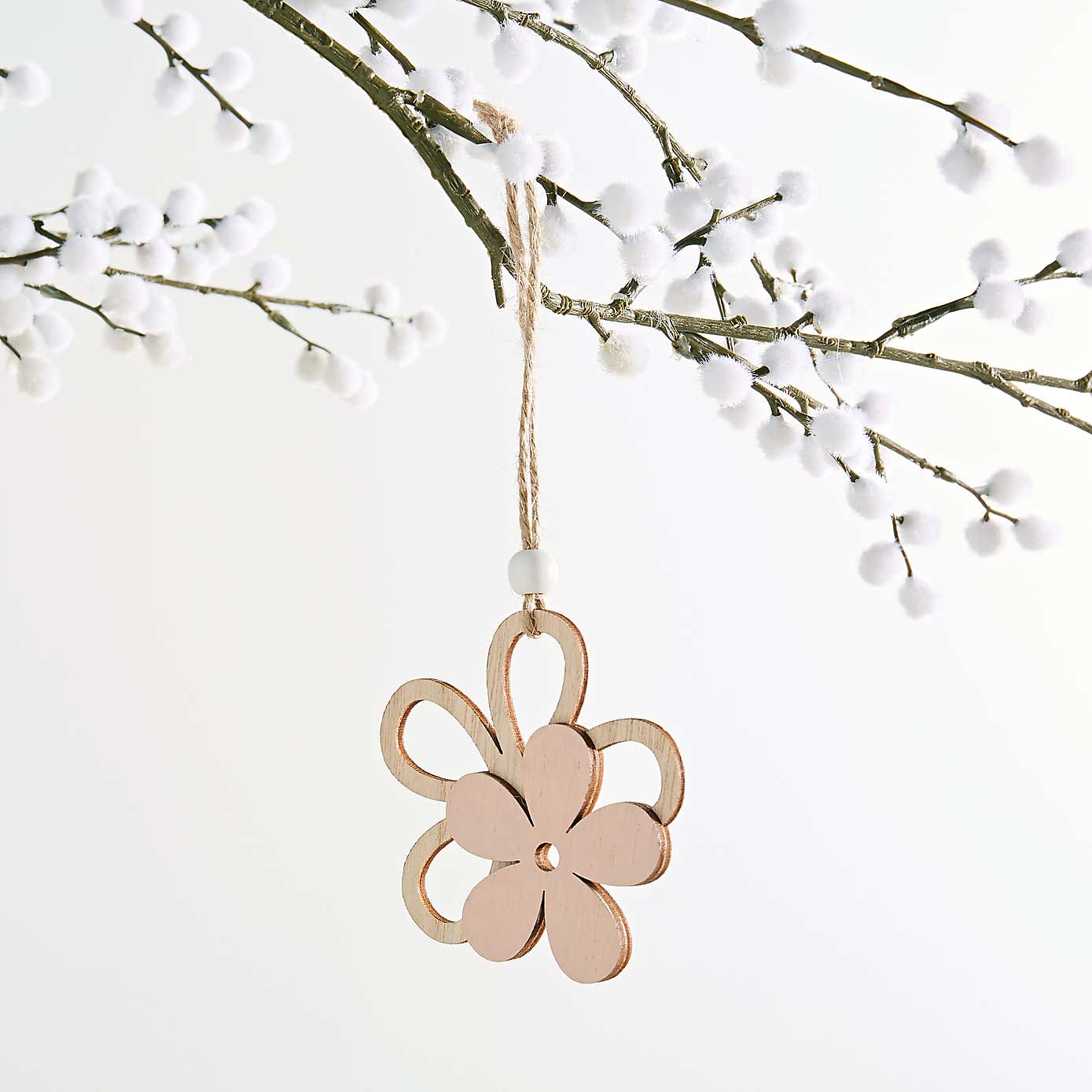 Wooden Flower Hanging Decoration