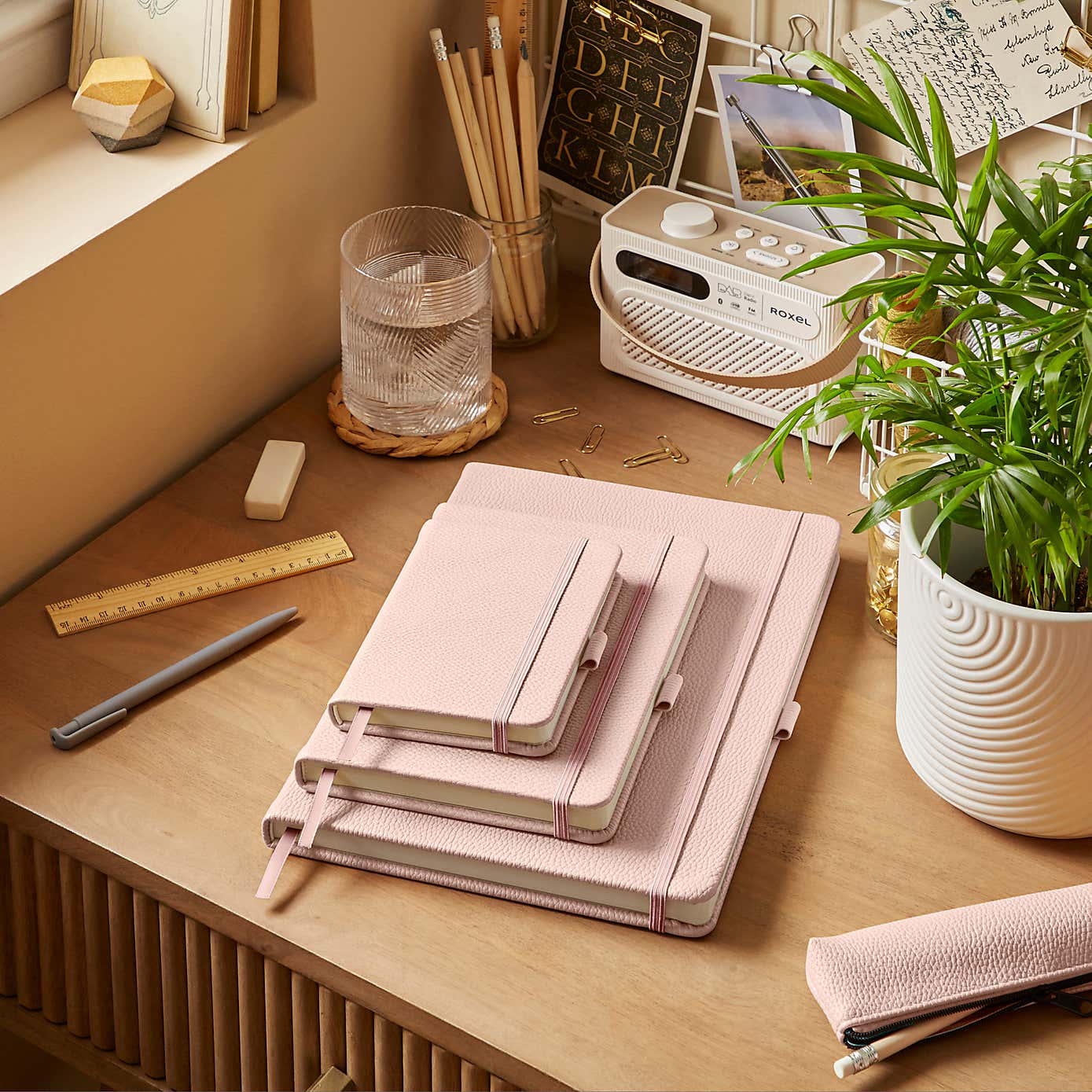 Waters and Noble Premium Faux Leather Notebook