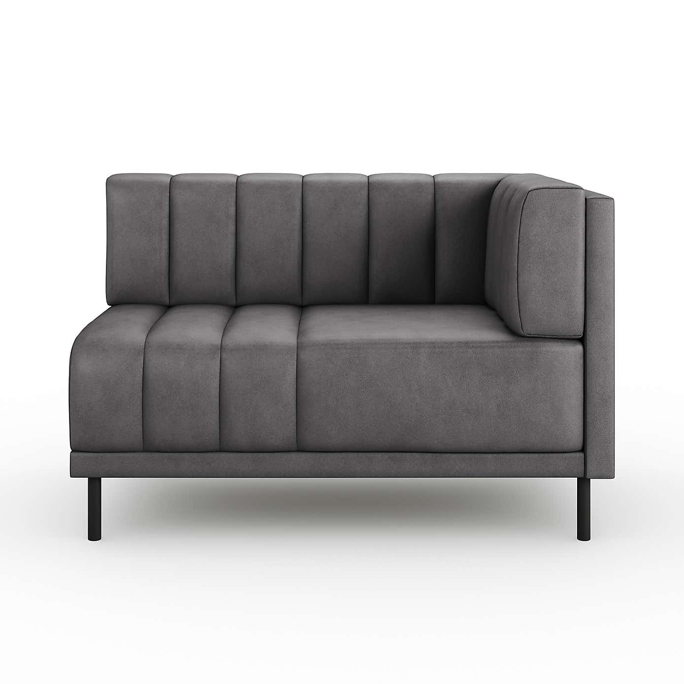 Amali Corner Dining Bench, Faux Leather