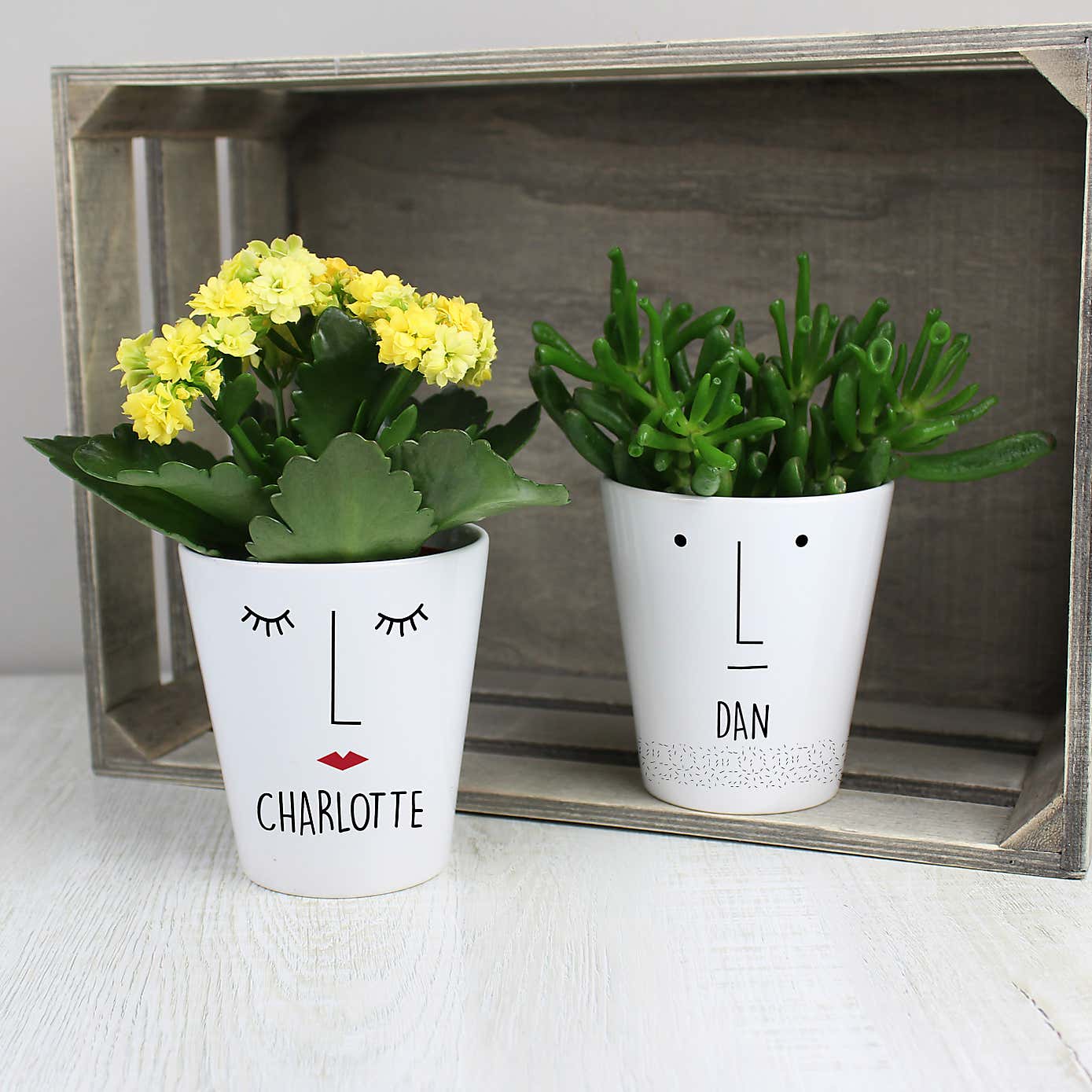 Personalised Mr Face Plant Pot