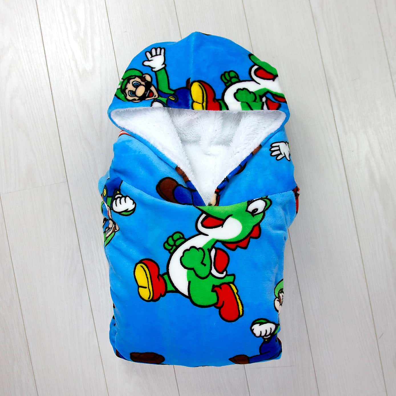 Super Mario Chums Hugzee Blanket Hoodie