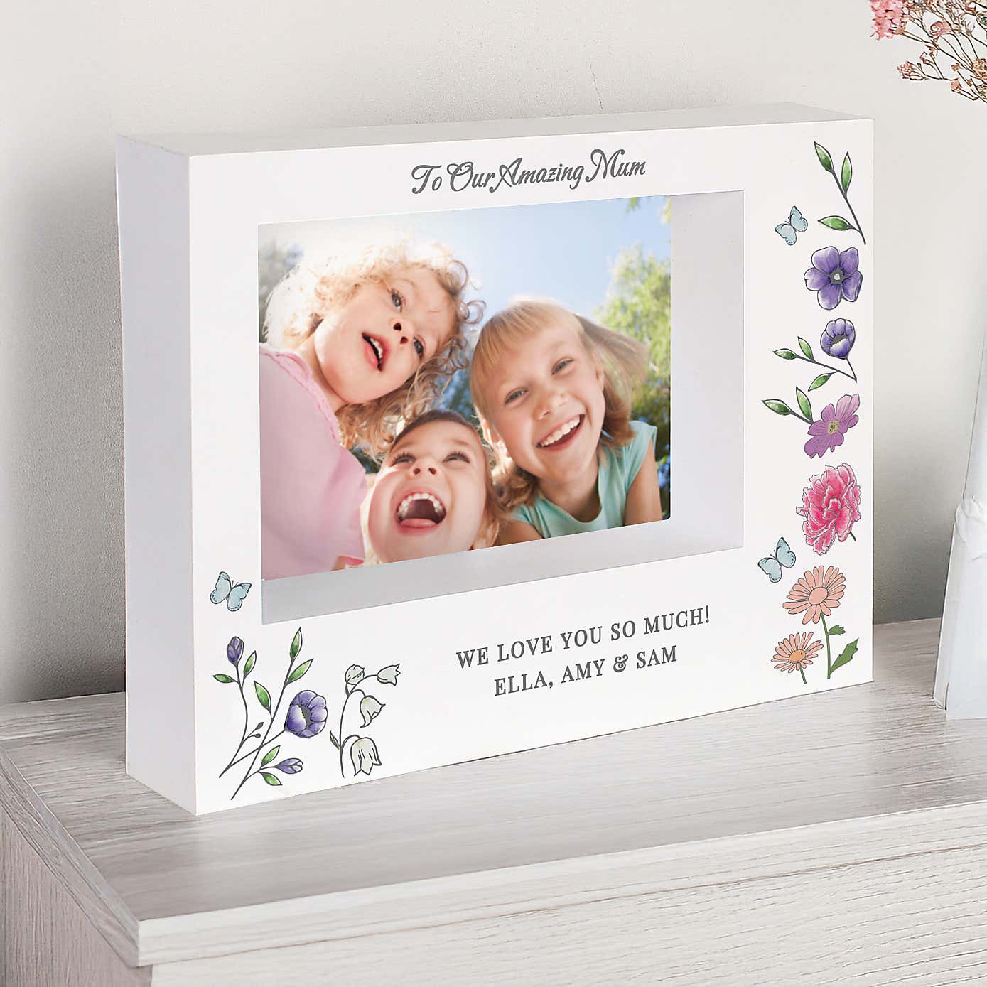 Personalised Wildflower Box Frame