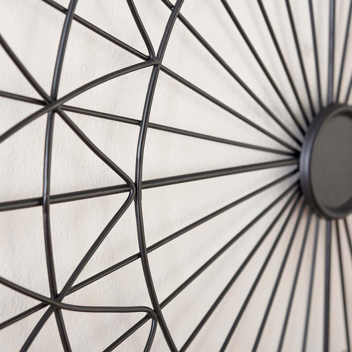 Black Spiral Wall Art 80cm