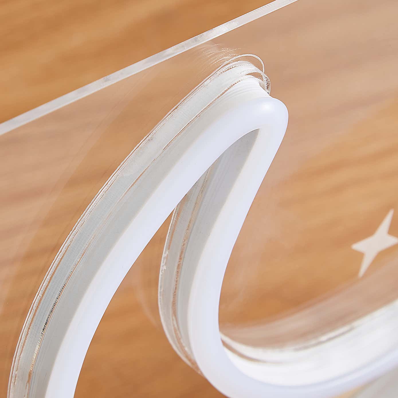 Moon and Stars Neon Table Light