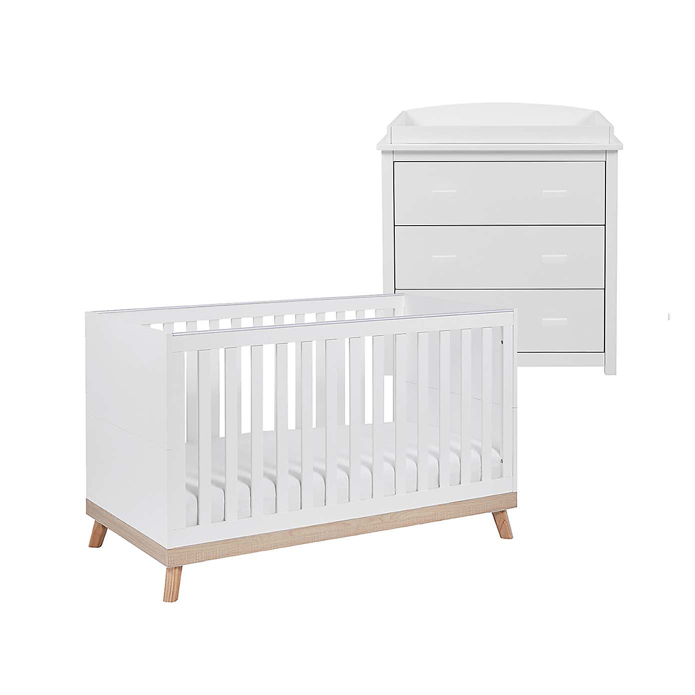 Babymore Mona 2 Piece Nursery Furniture Set