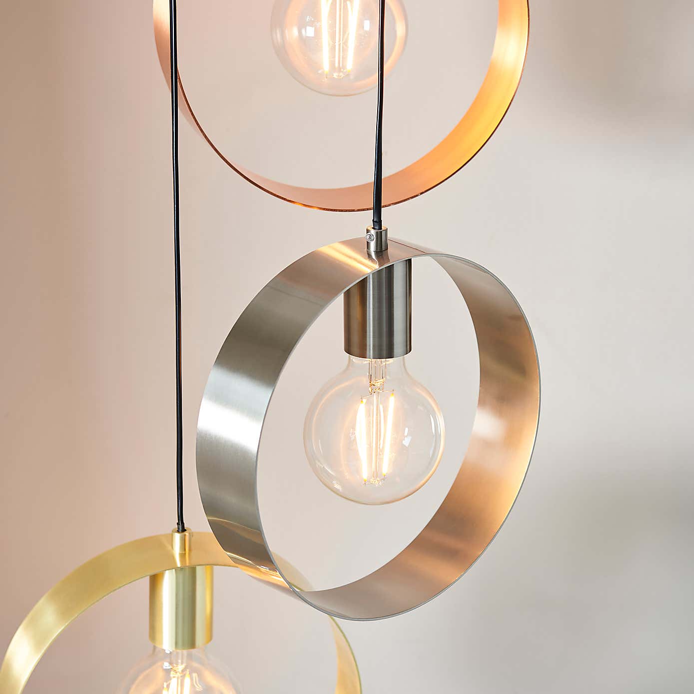 Circ 3 Light Pendant Fitting