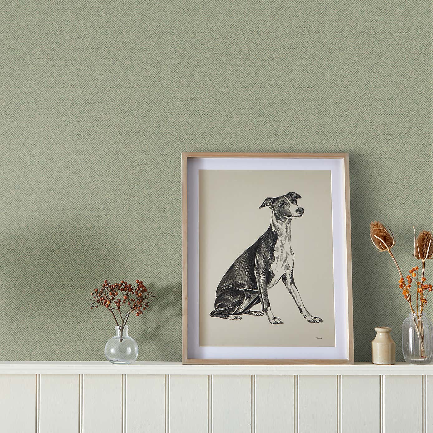 Churchgate Herringbone Wallpaper