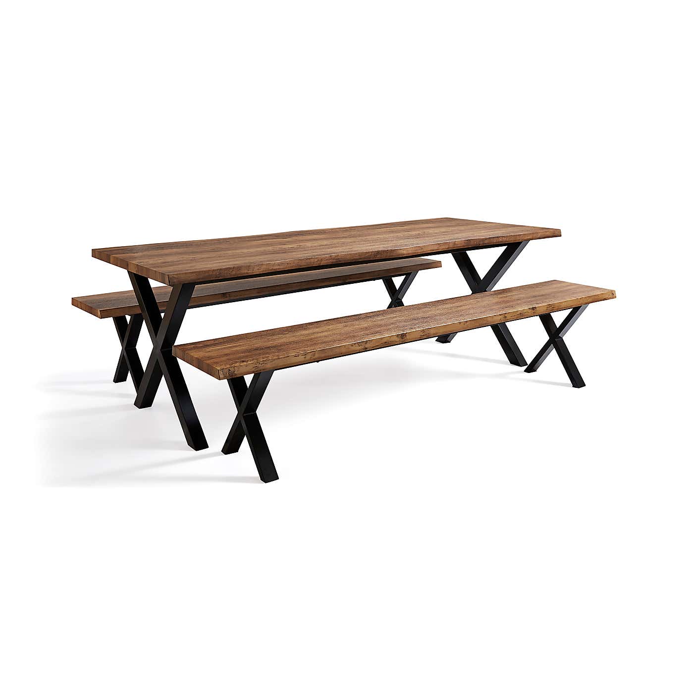 Ezra Large Dining Bench Set, 220cm