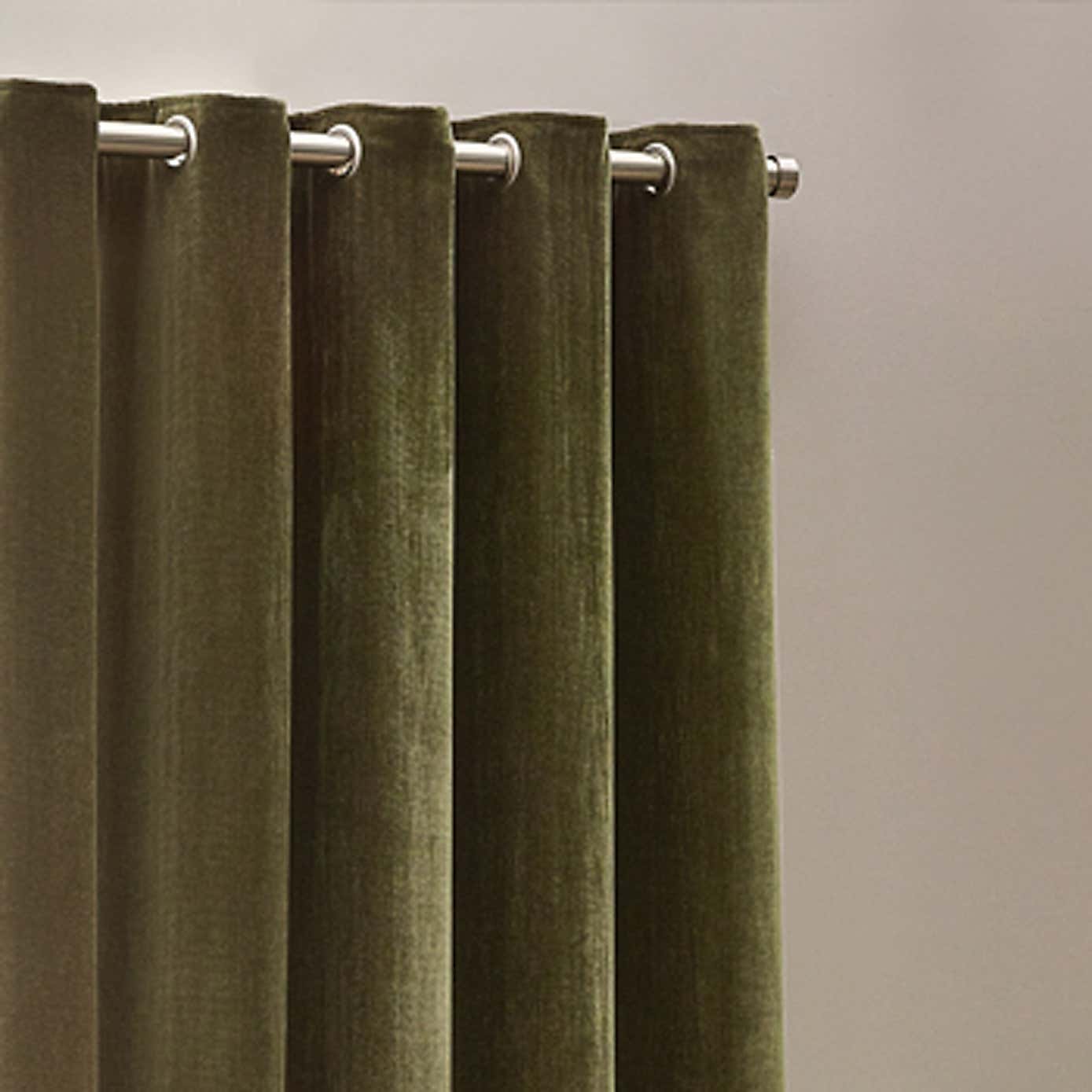 Heavy Chenille Eyelet Curtains