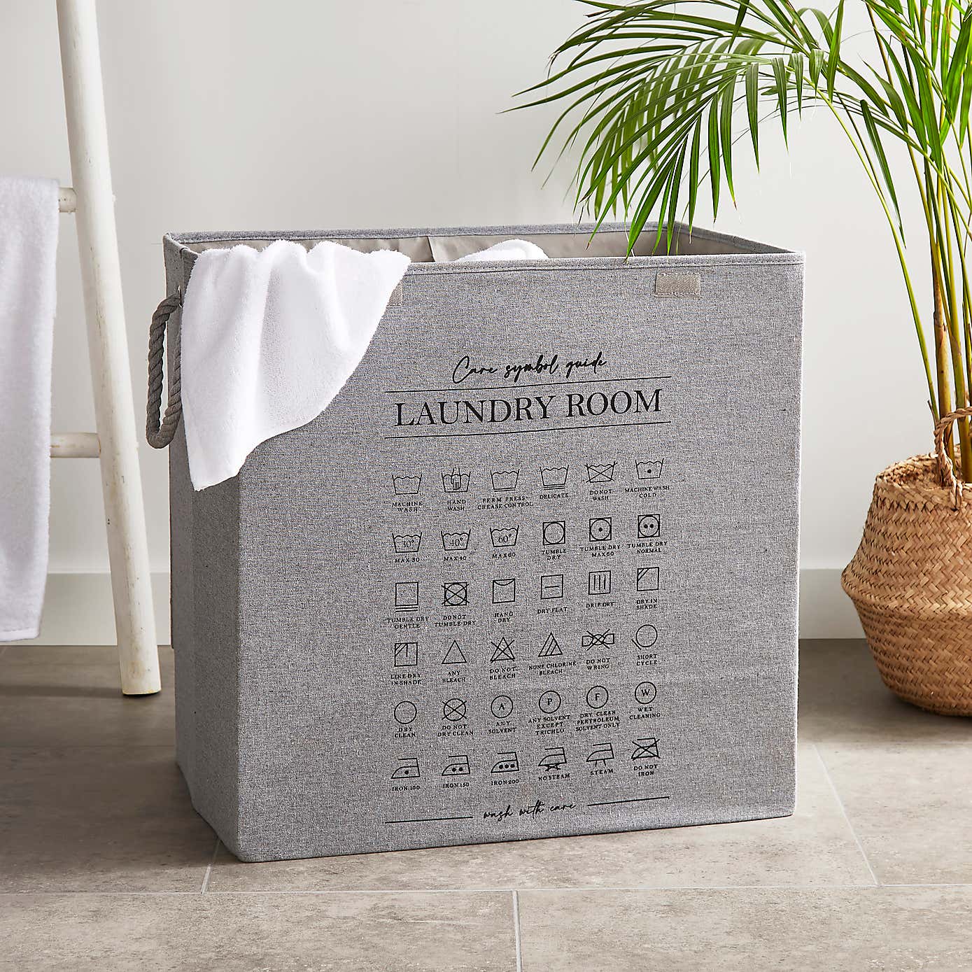 Lights and Darks Printed Laundry Basket