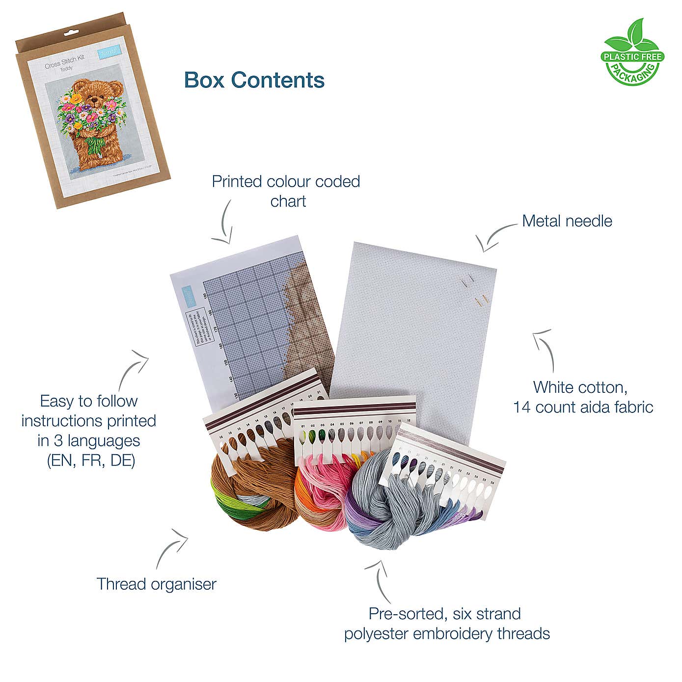 Cross Stitch Extra Large Teddy