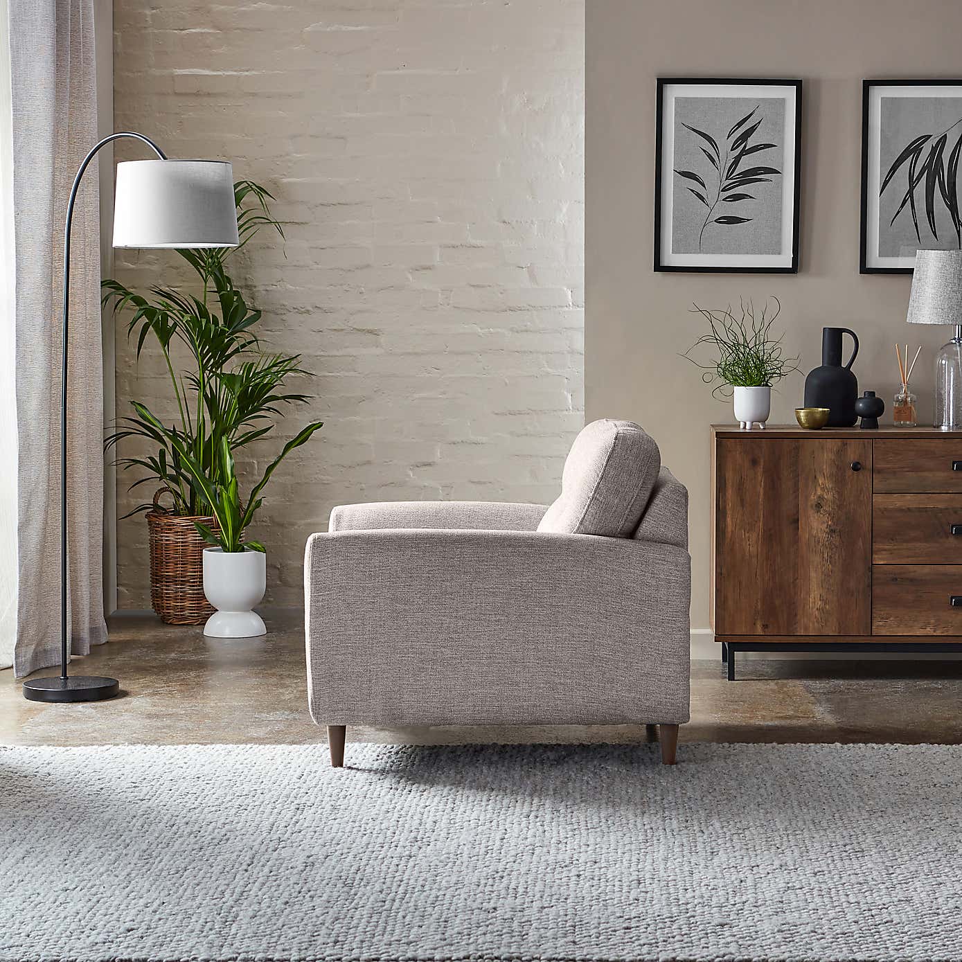 Sven Tonal Weave Snuggle Chair