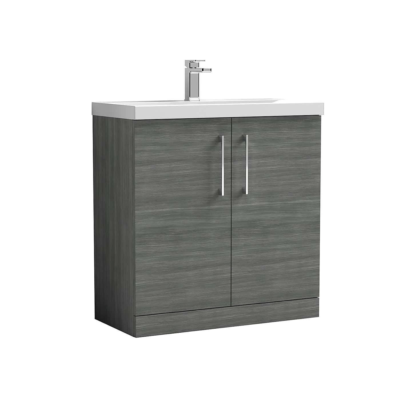 Arno Floor Standing 2 Door Vanity Unit with Basin