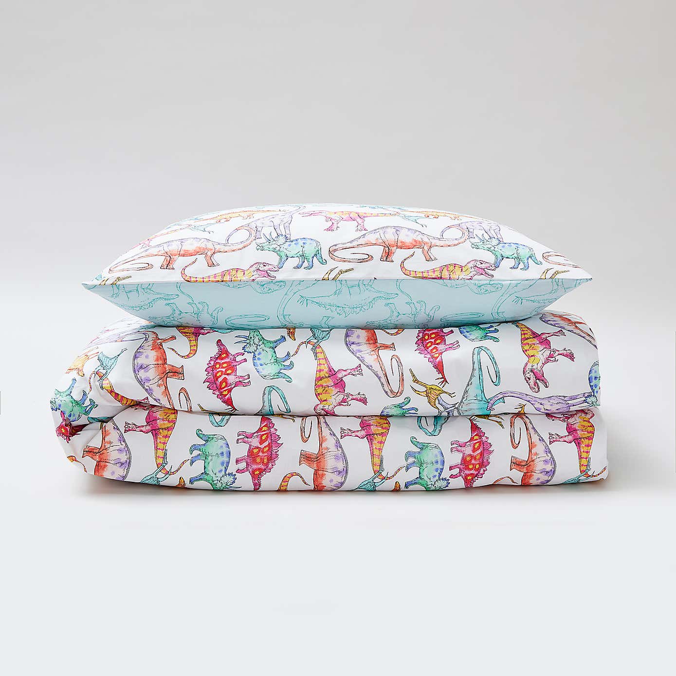 Dinosaurs Gallery Duvet Cover and Pillowcase Set