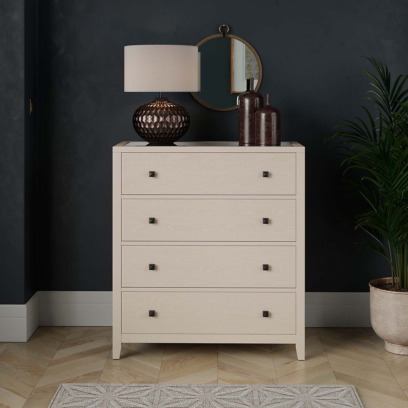 Luxe 4 Drawer Chest Of Drawers