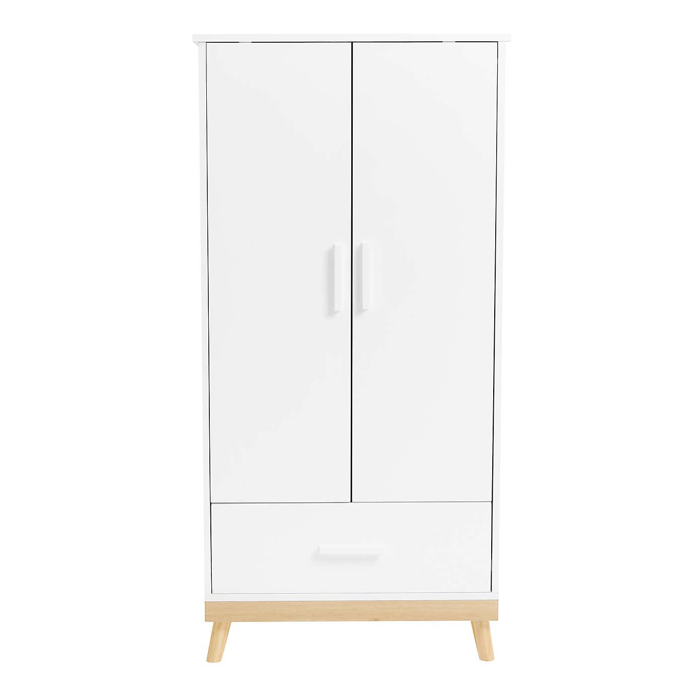 Mona Nursery Wardrobe, White