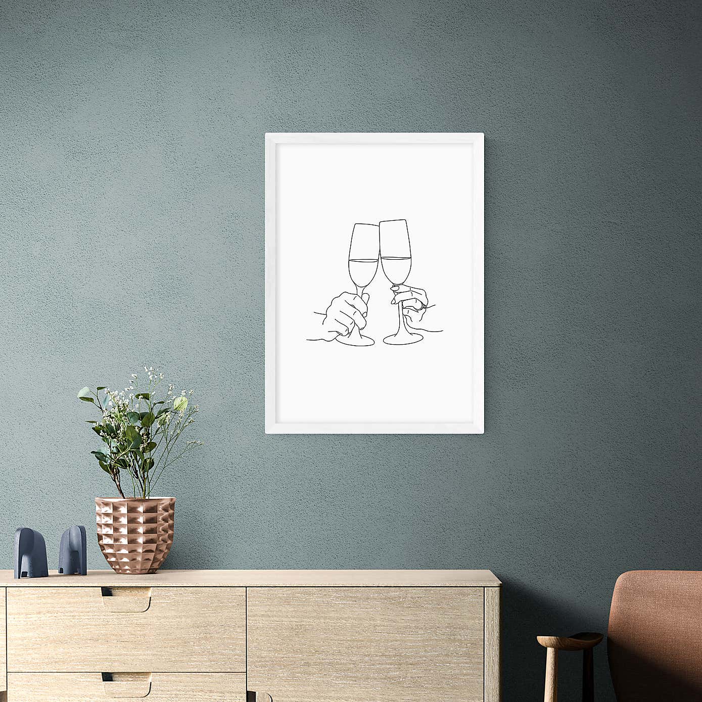 East End Prints Champagne Toast Print by Sundry Society