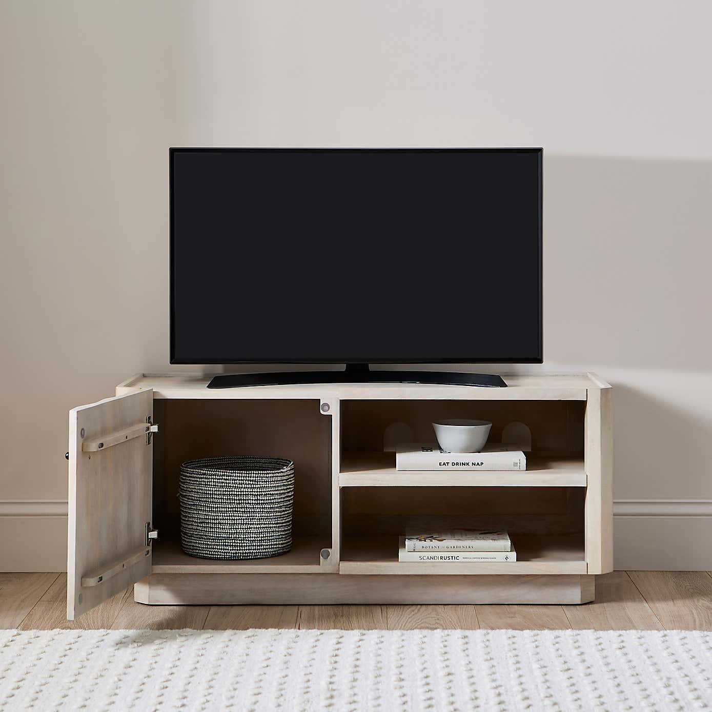 Willa Small TV Unit for TVs up to 50", Mango Wood