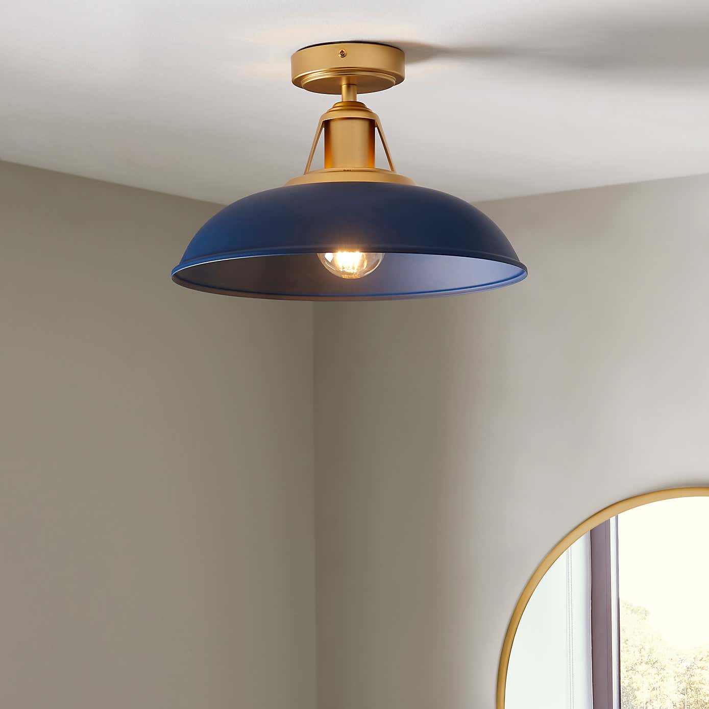 Oraya Bathroom 1 Light Flush Ceiling Fitting