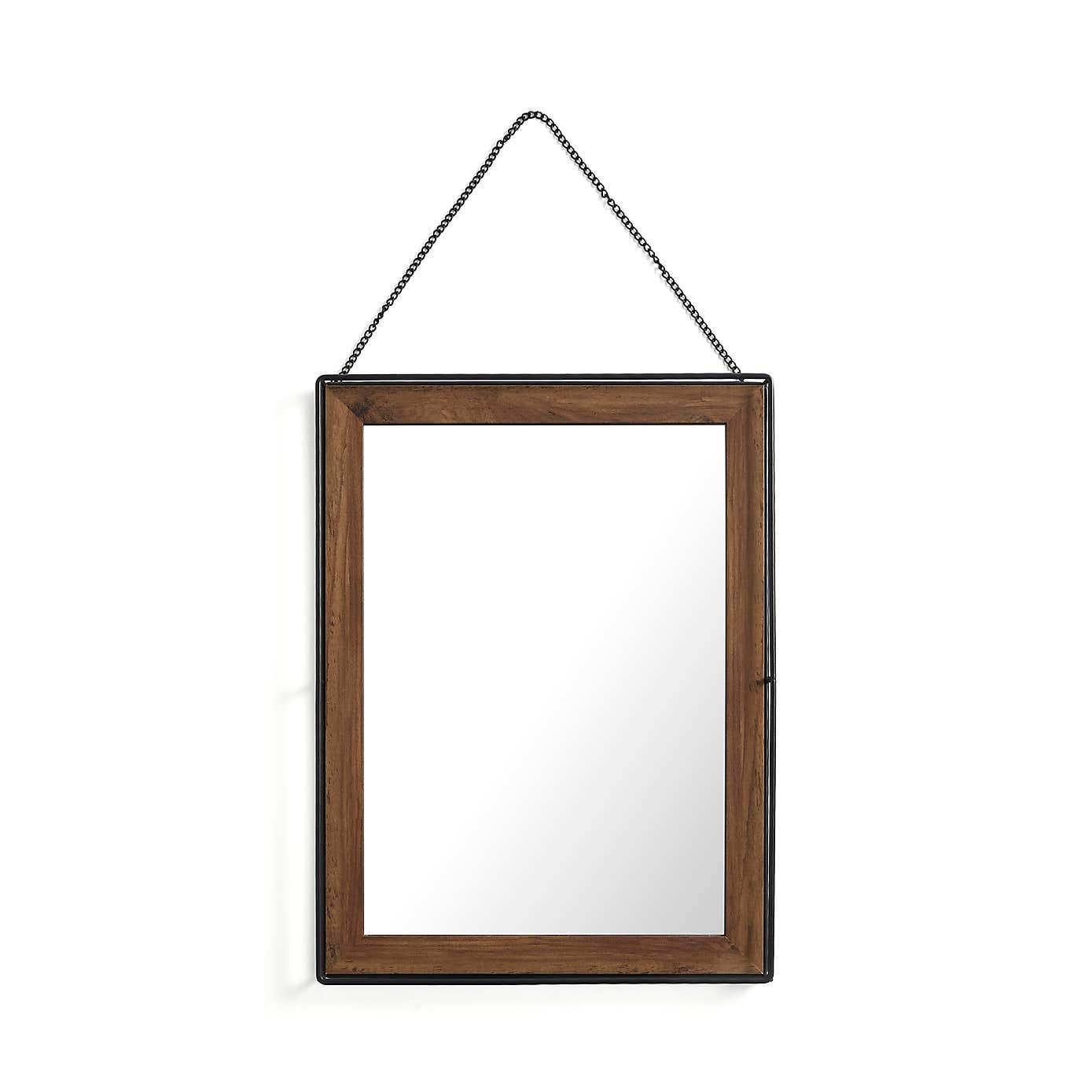 Fulton Rectangle Hanging Chain Wall Mirror