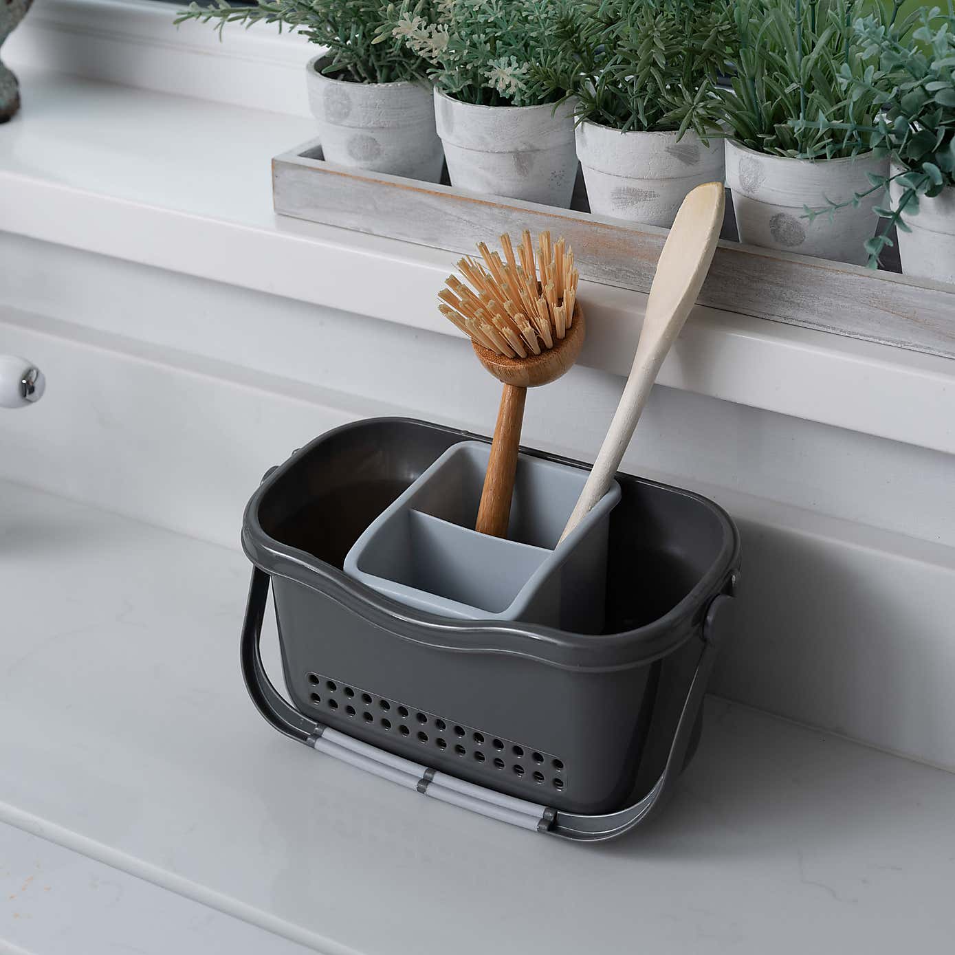 ADDIS Premium Sink Caddy Metallic