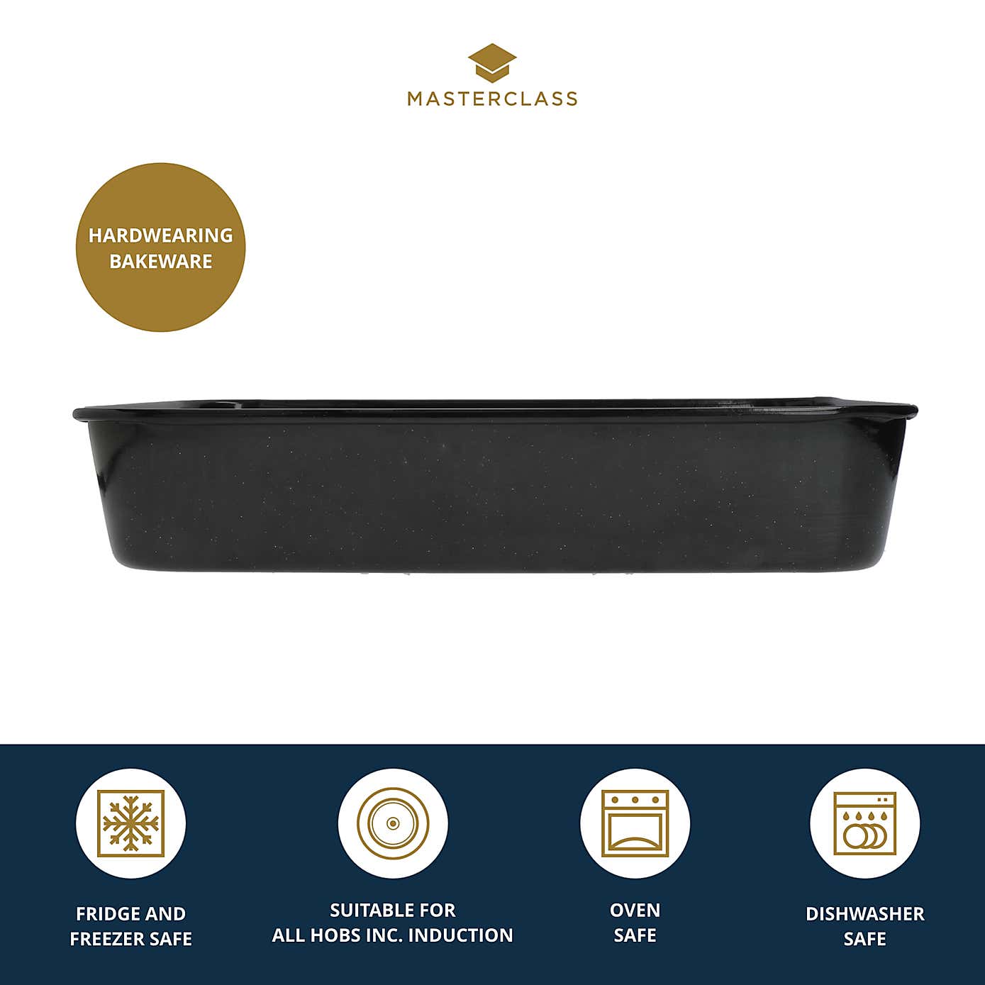 MasterClass Professional Enamel Roasting Pan 40 x 28cm