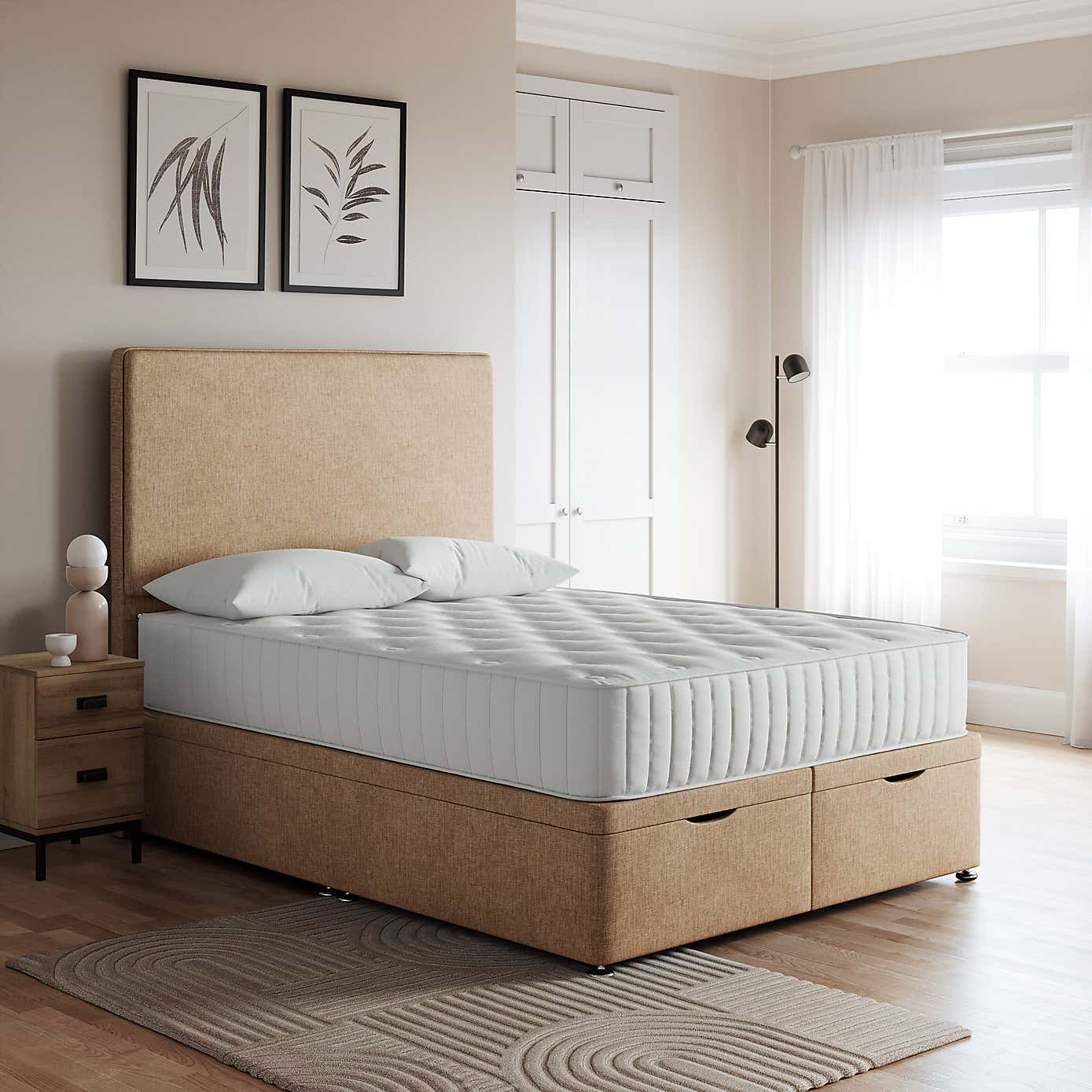 End Opening Ottoman Bed