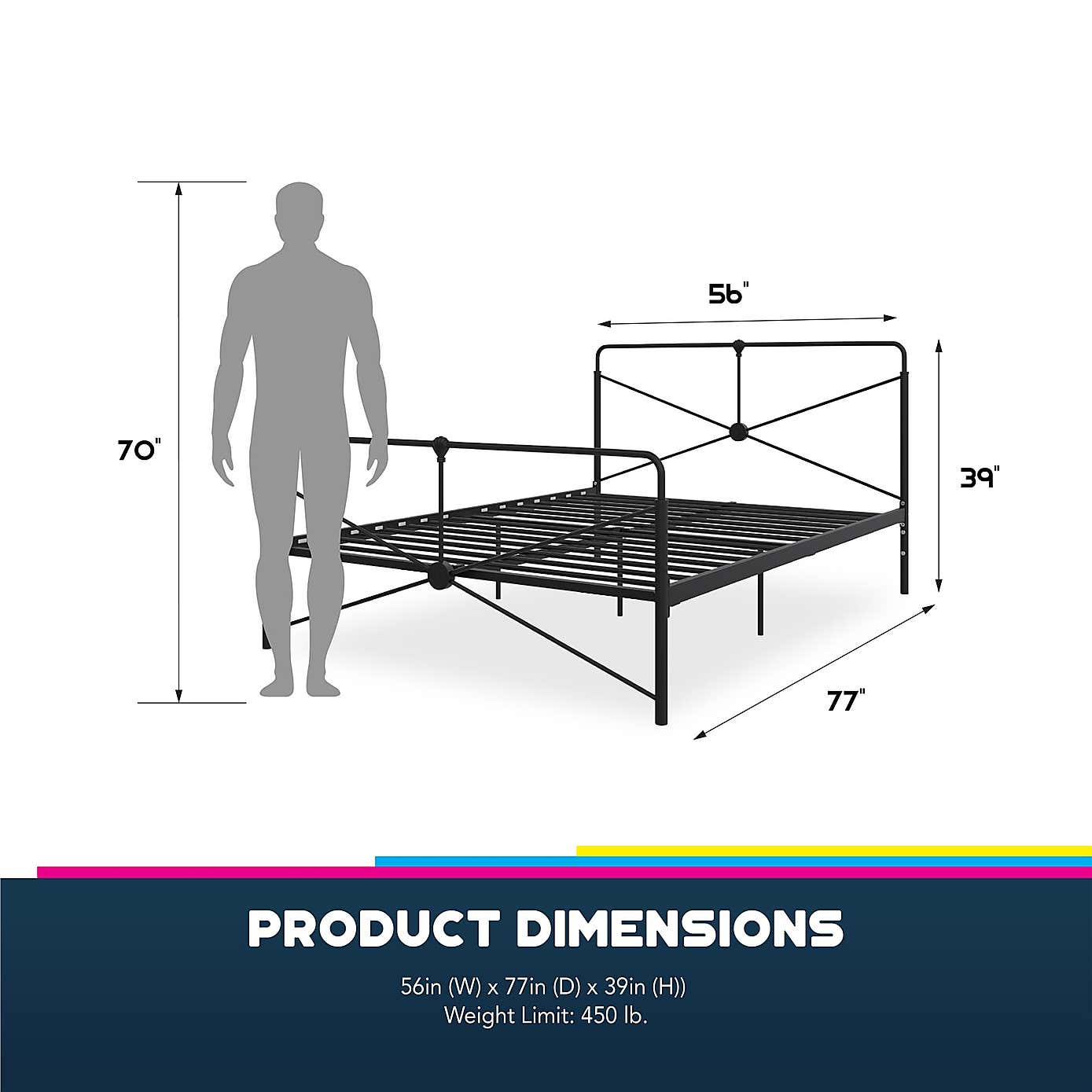 Leopold Metal Bed Frame