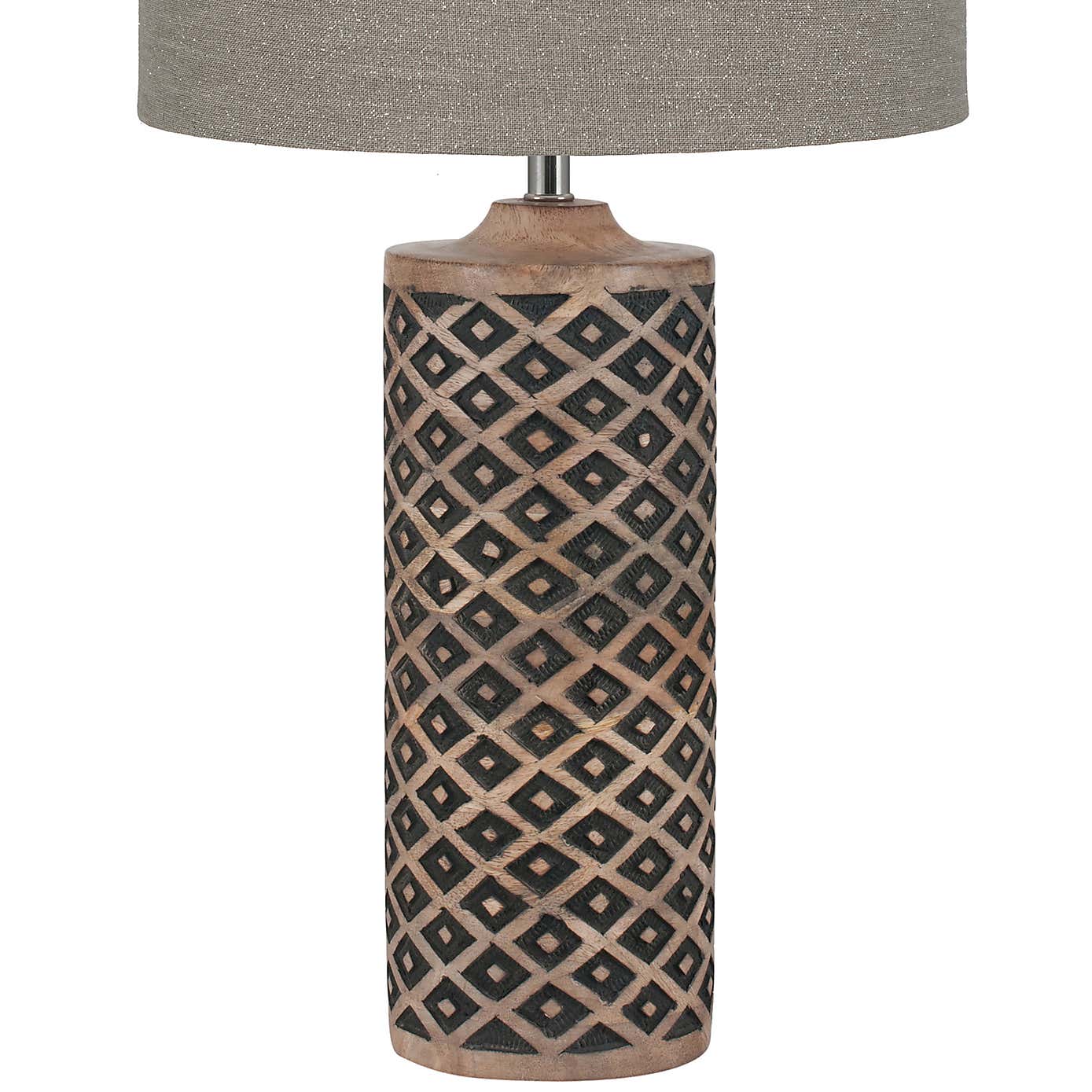 Orissa Wooden Diamond Table Lamp