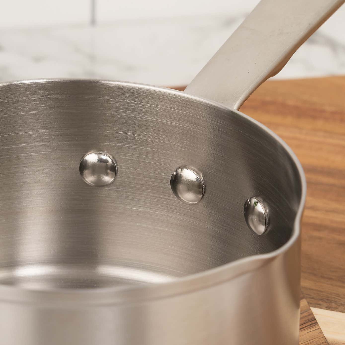 Gourmet Stainless Steel Milk Pan, 14cm