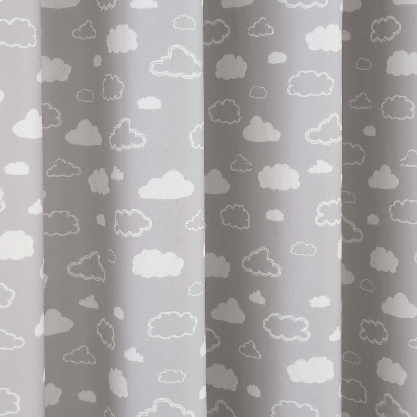 Cloud Thermal Blackout Eyelet Curtains