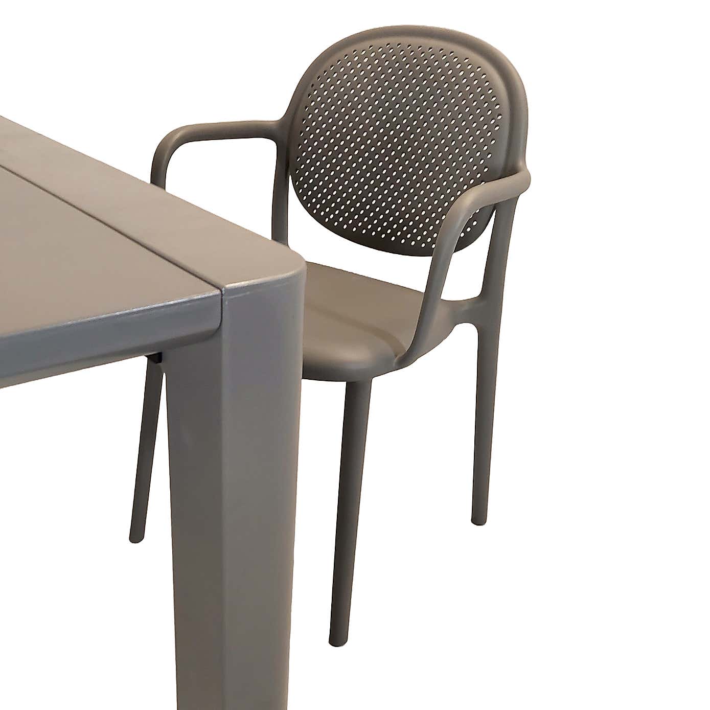 Modura Henrik Rectangular Dining Table with 6 Stina Armchairs