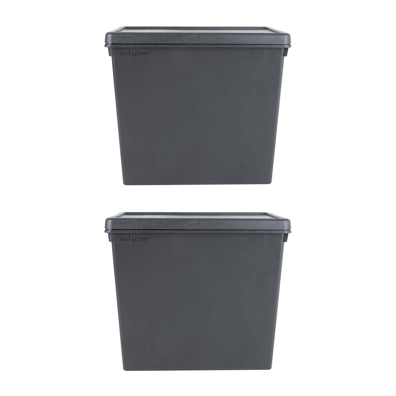 Wham Bam Set of 2 Stackable Boxes & Lids