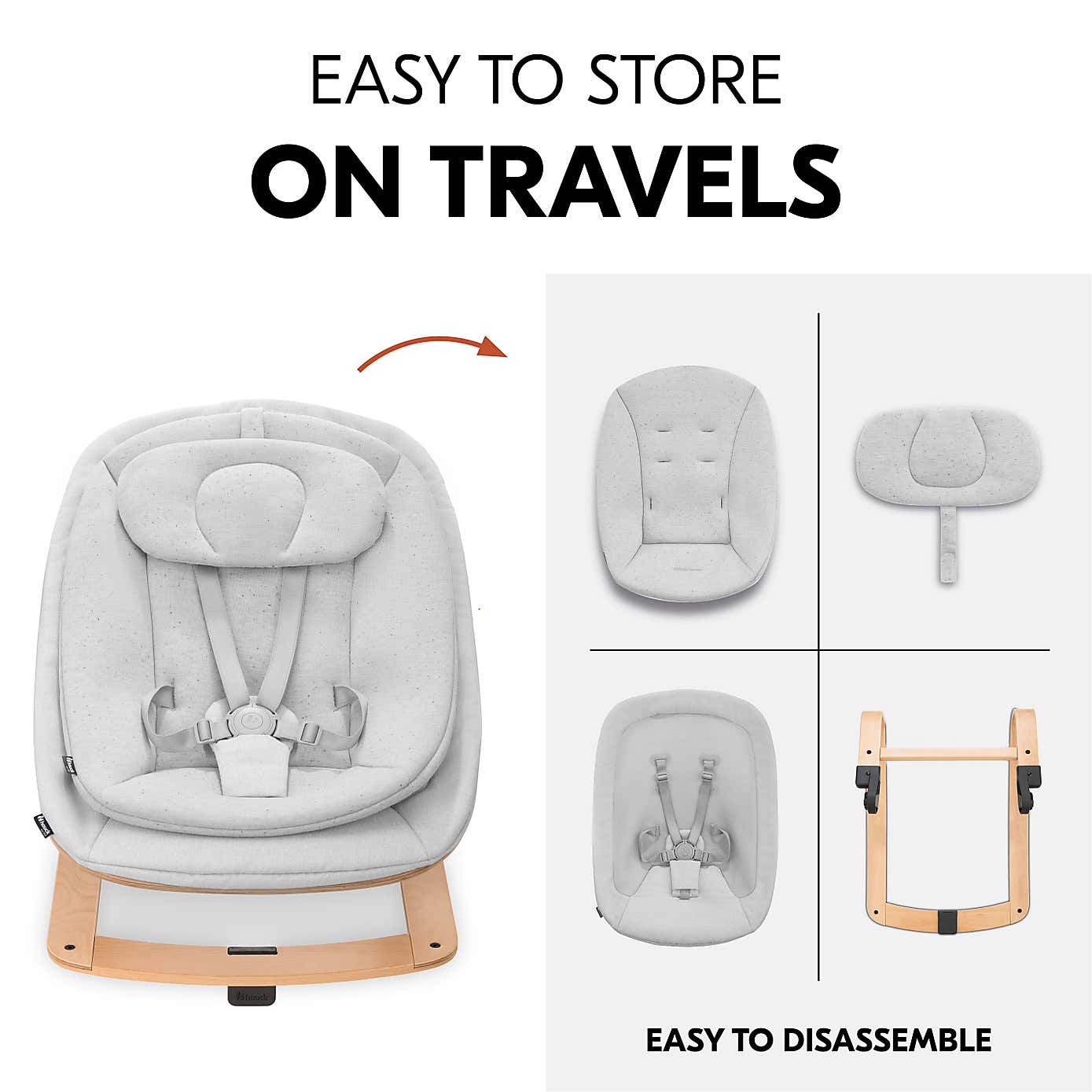 Hauck Wooden Highchair Bouncer